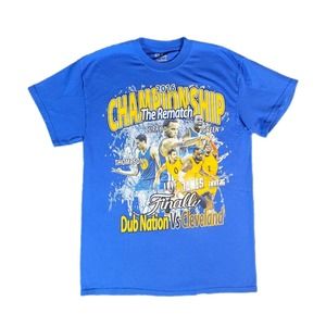 2016 NBA Finals Cavaliers Warriors Rematch Shirt LeBron James Steph Curry Medium